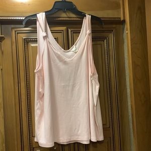 NWT Caslon® Knot Detail Cotton Blend Tank Size Large